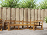 Outdoor Sofa Set 4 pcs Natural Solid Acacia Wood 3366332
