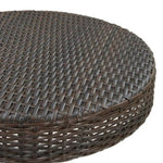 5 Piece Garden Bar Set Poly Rattan Brown 3064771