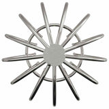 Gutter Leaf Guard 8 pcs Silver 75 mm Stainless Steel 42019387