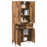 Highboard Old Wood 69.5 x 34 x 180 cm Engineered Wood 3415642