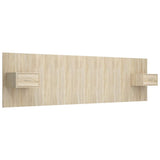 Bed Headboard with Cabinets Sonoma Oak Engineered Wood 3115726