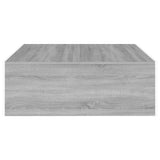 ZNTS Coffee Table Grey Sonoma 100x100x35 cm Engineered Wood 815997