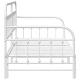 Daybed Frame White 107 x 203 cm Powder-Coated Steel 42002655