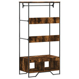Wardrobe Smoked Oak 90x50x180 cm Engineered Wood 848671