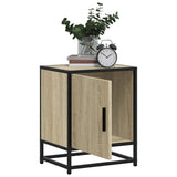 ZNTS Bedside Cabinets 2 pcs Sonoma Oak 40x31x50 cm Engineered Wood and Metal 848712