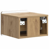 Wall-Mounted Bedside Cabinet 2 pcs Artisan Oak Engineered Wood 898274
