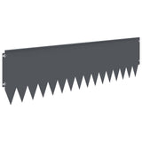 Lawn Edging 20 pcs 103 x 30 cm Steel Anthracite 8008411