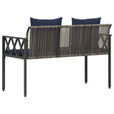 Outdoor Benches 2 -Seater 116 x 56 x 75 cm Poly Rattan 42025355