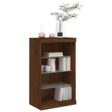 Sideboard with LED Lights Brown Oak 60.5x37x100 cm 836713