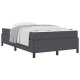 Bed Frame with Mattress Dark Grey 120 x 200 cm Fabric 3399116