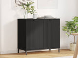 Sideboard Black 69.5 x 33 x 82 cm Engineered Wood 883425