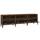 TV Cabinet Smoked Oak 150x30x44.5 cm Engineered Wood 831922