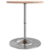 ZNTS Bar Table Ø60x90.5 cm Solid Wood Oak 3270631