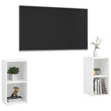 TV Cabinets 2 pcs White 72x35x36.5 cm Engineered Wood 3079898