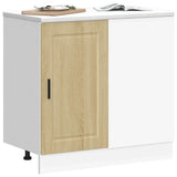 Kitchen Base Cabinet Porto Sonoma Oak Engineered Wood 854301
