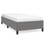 Bed Frame without Mattress Dark Grey 100x203 cm Twin XL Fabric 347102