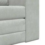 Sofa Bed Light Grey 98 x 71 x 83 cm Velvet 4106666