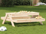 Picnic Table with Sandpit for Kids Solid Wood Pine 832592