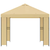 Gazebo 3 x 3 m Cream Polyester and Steel 190 gsm 900350
