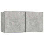 7 Piece TV Cabinet Set Concrete Grey Engineered Wood 3079091