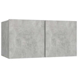 7 Piece TV Cabinet Set Concrete Grey Engineered Wood 3079091