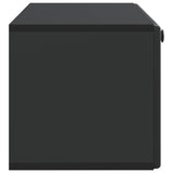 Wall-Mounted TV Cabinet 98 x 31 x 30 cm Black Engineered Wood 899236