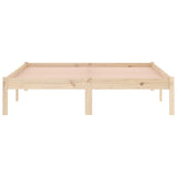 Bed Frame without Mattress 137x190 cm Solid Wood Pine Full 822458