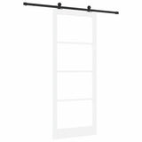 Sliding Door ORKDAL White and Black 93 x 232 cm 3332040