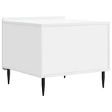Coffee Table with Drawer White 49 x 50 x 42 cm Engineered Wood 894505