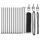 Welded Wire Fence with Concrete Base 25 x 0.6 m 3353649