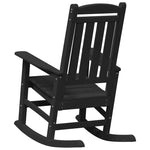 Garden Rocking Chair 2 pcs Black 70 x 92 x 108cm Plastic 3335812