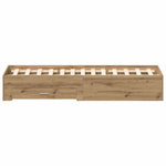 Bed Frame with Drawers Artisan oak 140 x 200 cm Engineered wood 3333967