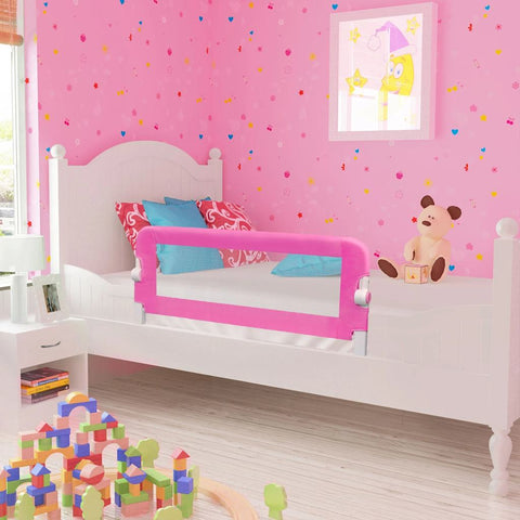 Toddler Safety Bed Rail 2 pcs Pink 102x42 cm 276085