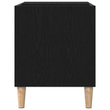 Record Cabinet Black oak 84.5 x 38 x 48 cm Engineered Wood 862866