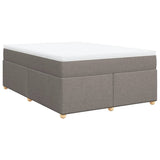 Box Spring Bed with Mattress Taupe 140x200 cm Fabric 3285384