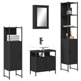 Bathroom Furniture Set Black 3214825