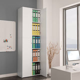 800297 Office Cabinet White 60x32x190 cm Engineered Wood