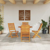 Garden Dining Set Folding 5 pcs Brown Solid Acacia Wood 3375700