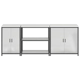 Kitchen Storage Set HATTEM 3 pcs Silver Galvanised Steel 3392678