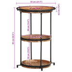 ZNTS Side Table Ø55x83 cm Solid Wood Acacia 4013510