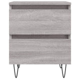 Bedside Cabinets 2 pcs Grey Sonoma 40x35x50 cm Engineered Wood 826889