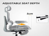 Multi-Adjustable Mesh Office Chair - Grey T3398P424984
