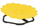 Flower-Shaped Sensory Spinning Chair with Non-Slip Base for Balance/Coordination, Yellow T3398P378986