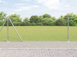 Welded Wire Fence with Concrete Base 25 x 1.2 m 3353805