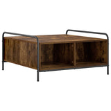 Coffee Table Smoked Oak 80 x 80 x 41 cm Engineered Wood 8013598
