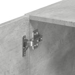 Slim Storage Cabinet Concrete Grey 45x42.5x225 cm Engineered Wood 3281297