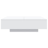 Coffee Table White 100x100x31 cm Engineered Wood 836595