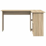 Desk with Shelf Sonoma Oak 142 x 102 x 73 cm Engineered Wood 869292