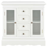 Sideboard White 70x28x70 cm Solid Pine Wood 280027