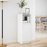 Sideboard with LED White 38x34x100 cm Engineered Wood 852166